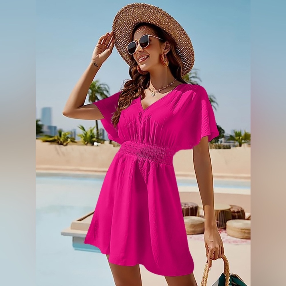 Catching Memories Short Sleeve Summer Dresses